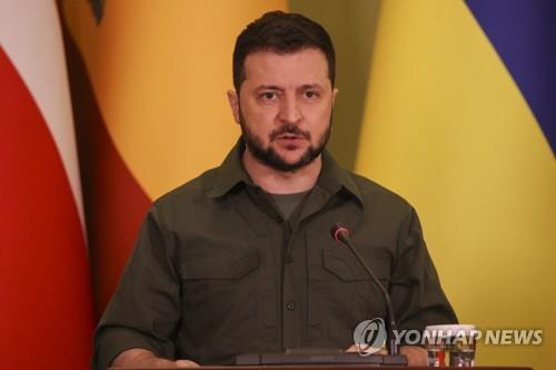 볼로디미르 젤렌스키 우크라이나 대통령. <연합뉴스>